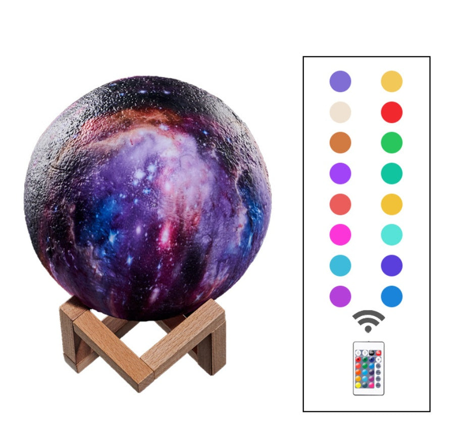 3D Printed Lunar Night Light Creative Decorative Lamp
