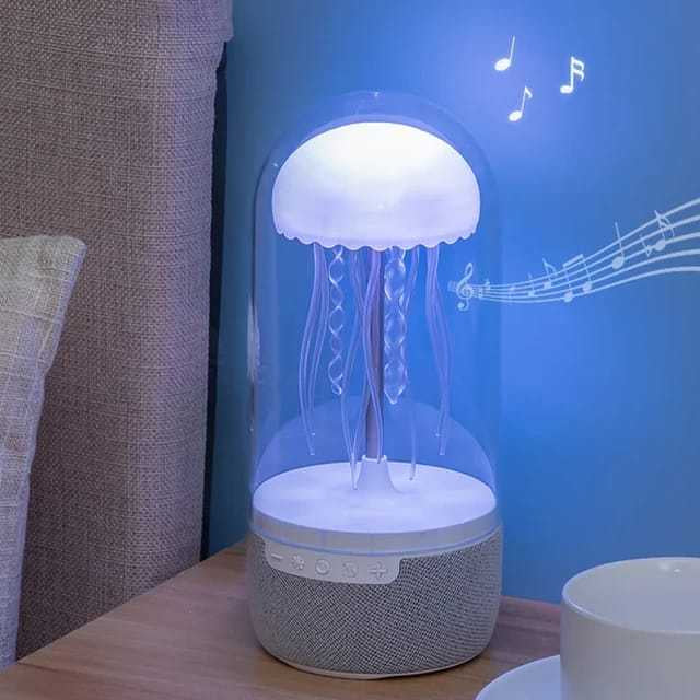 Colorful Jellyfish Bluetooth Speaker Lamp with Lights
