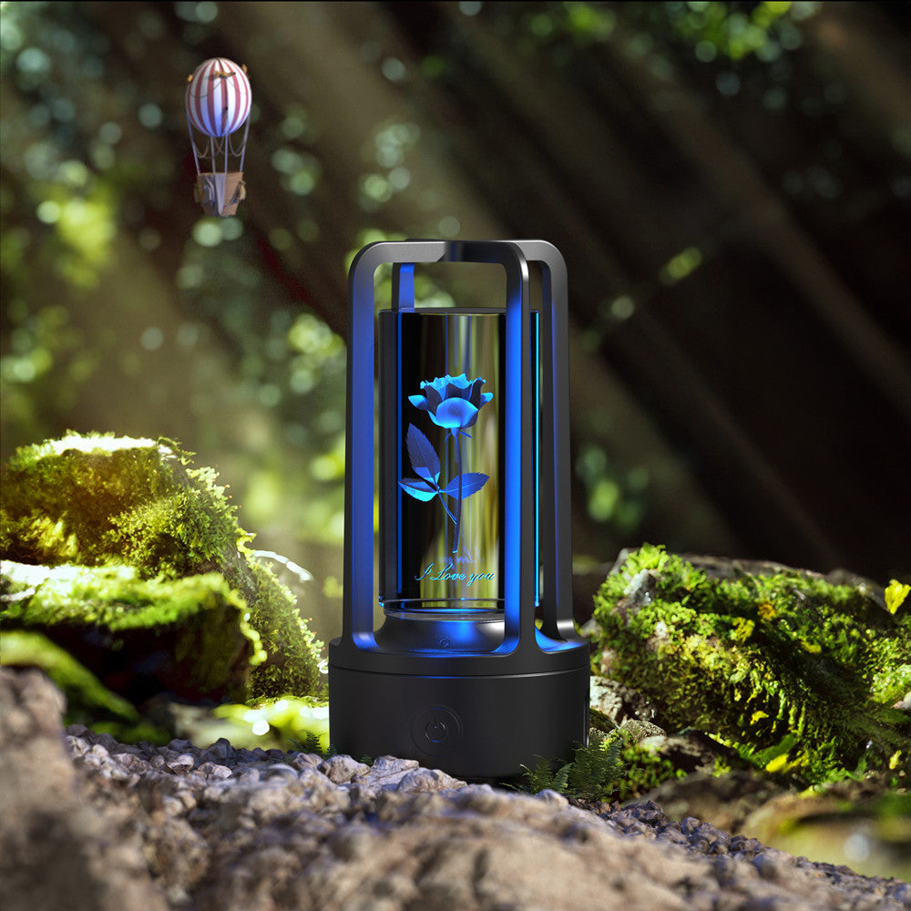 2-in-1 Acrylic Crystal Lamp with Bluetooth Speaker