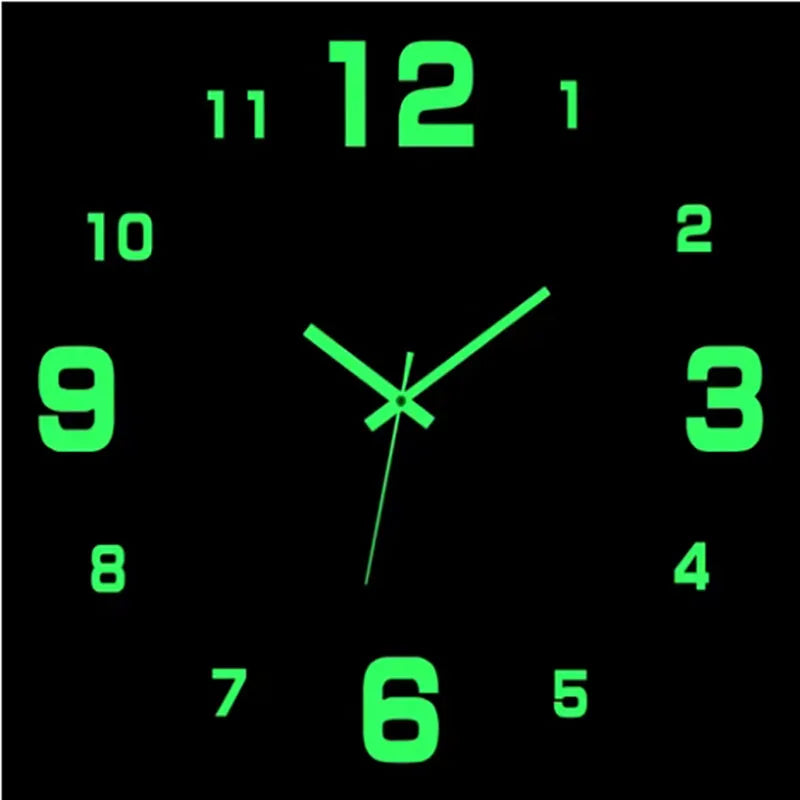 3D Wall Decal Decorative Clock — Premium Quality