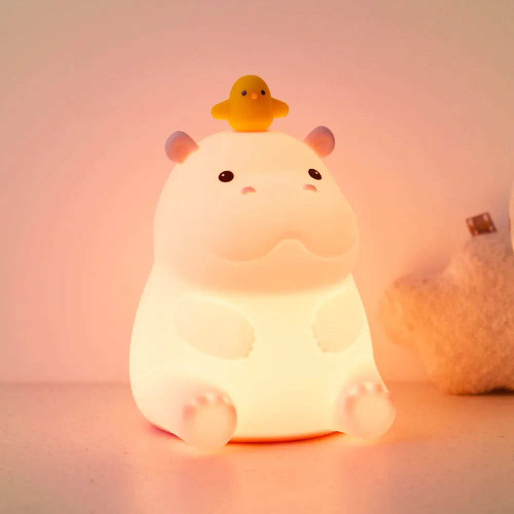 Cute Rabbit Touch Sensor LED Night Light — Soft Glow Bedside Light