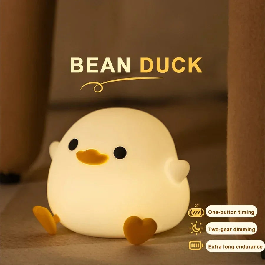 LED Night light Cute Duck Lamp — Soft Glow Bedside Light