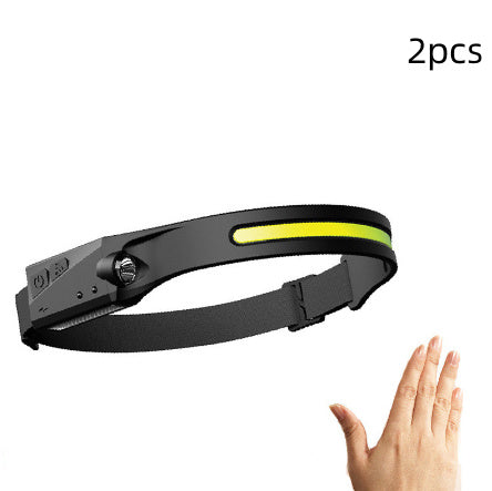 USB Rechargeable Waterproof COB LED Camping Headlamp