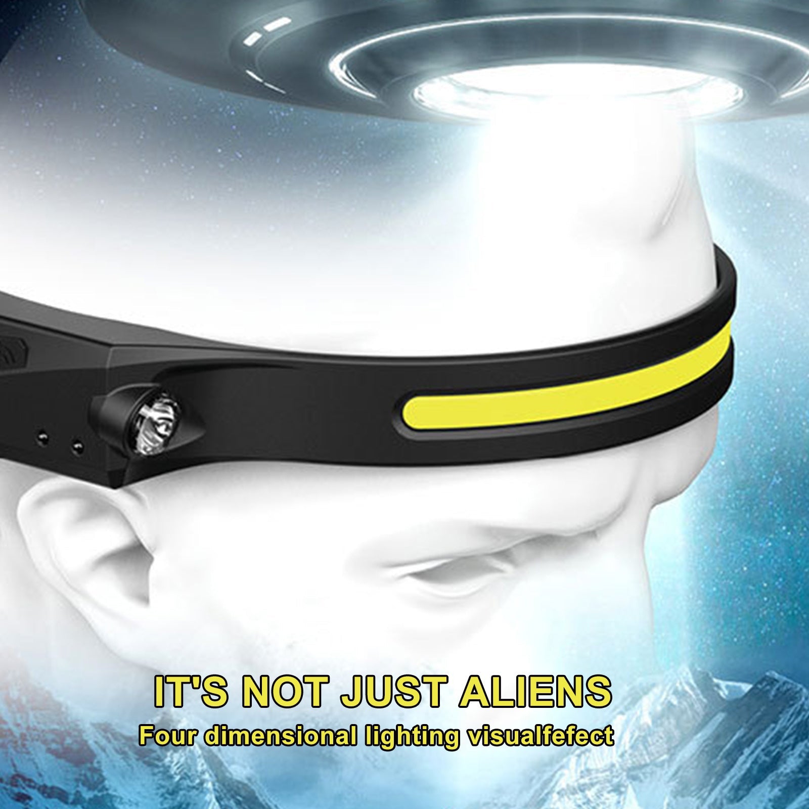 USB Rechargeable Waterproof COB LED Camping Headlamp