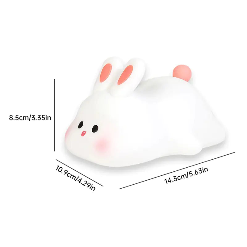 DreamAura™ Bunny Night Light Touch — Soft Glow Bedside Light